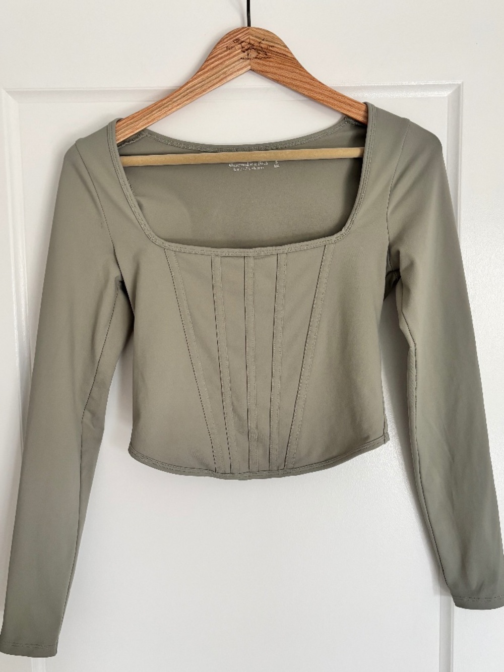 Abercrombie & Fitch Soft Collection Long Sleeve Corset Top Women’s Size Small